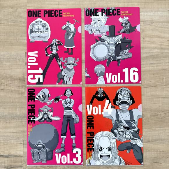 4‎ One Piece 100th Anniversary Ichiban Kuji Visual Art Sheet Clear File Poster - Picture 1 of 10
